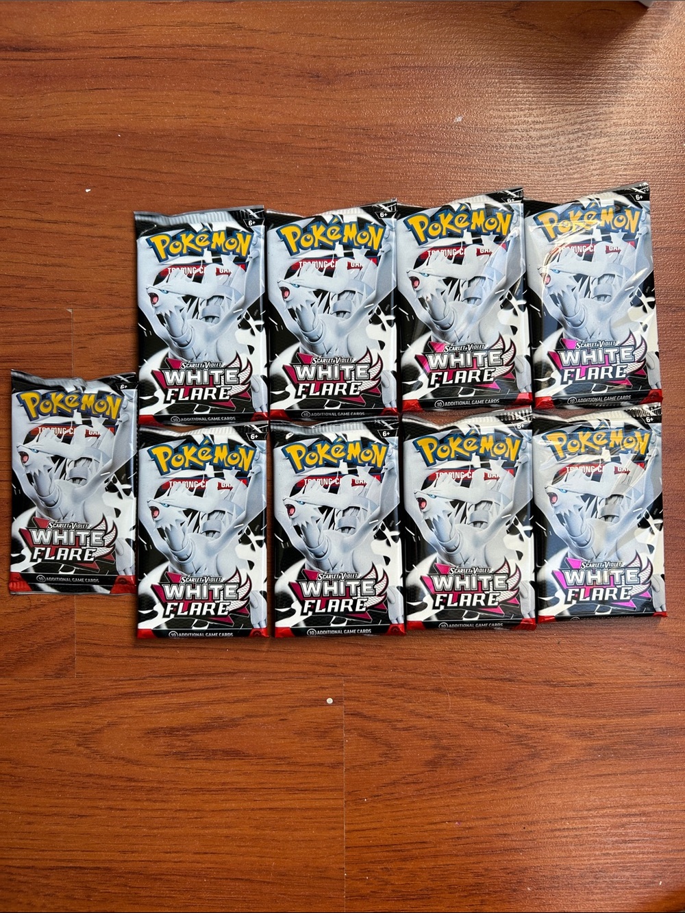 Pokemon Trading Card Game White Flare 9 Packs- White